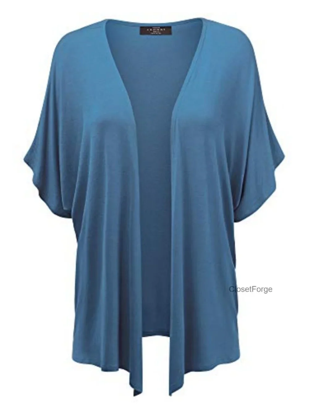 Lightweight Kimono Cardigan - Short Sleeve Open Front Cover-Up